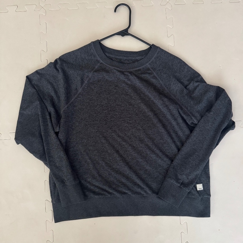 Vuori Halo Crew Pullover - Charcoal Medium